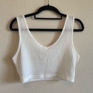 White crop tank